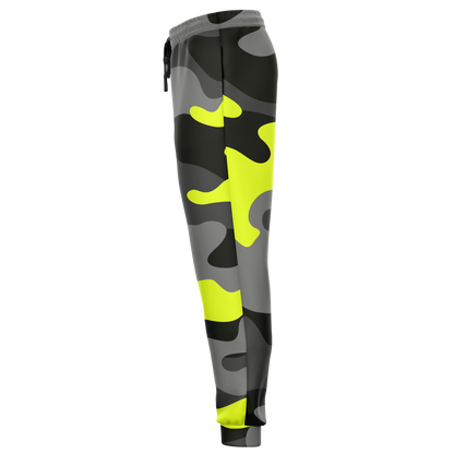 Camo Sweatpants | Unisex | Black, Gray & Yellow