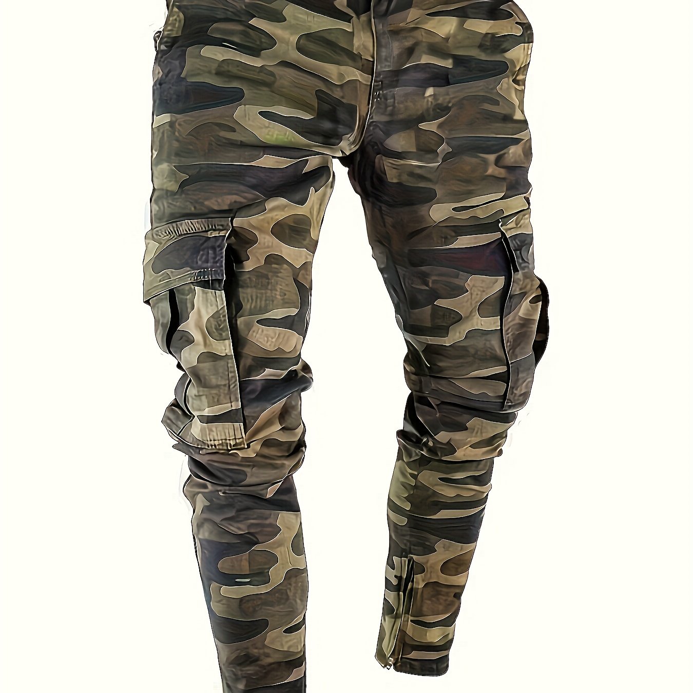 Men's Slim-Fit Camo Jeans | Stretch Denim, Casual Style