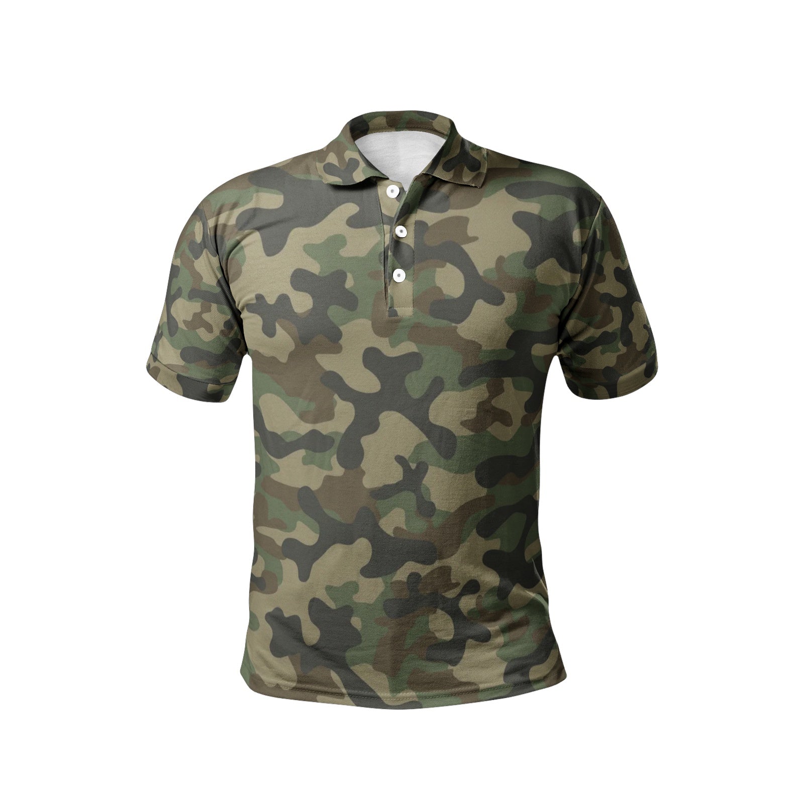 Camo Golf Shirt | Military Brown Camouflage