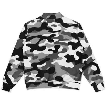 Baseball Camo Jacket | Military Camouflage in Black & White