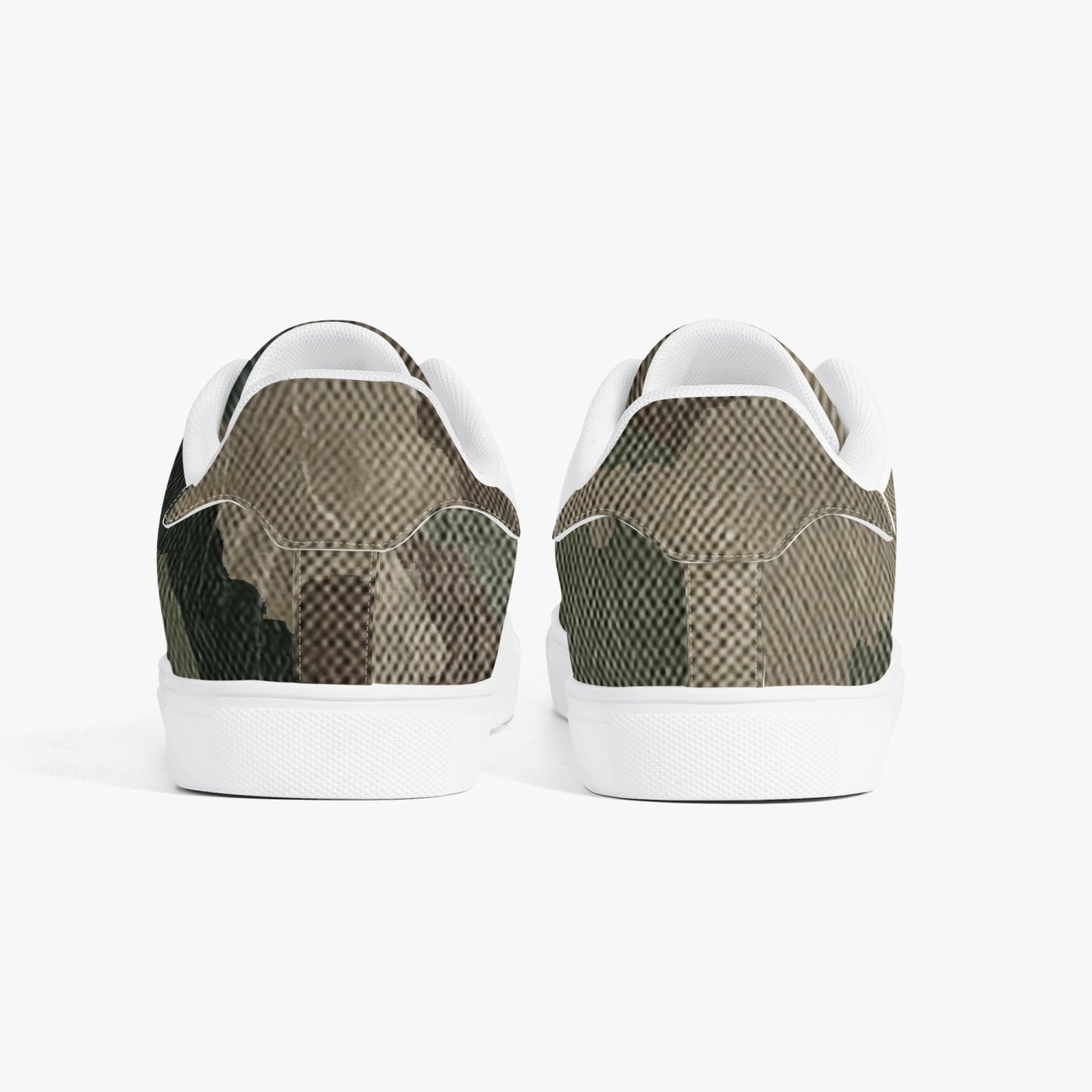 Camo Sneakers | Classic Low-Top Leather | Dirty Brown