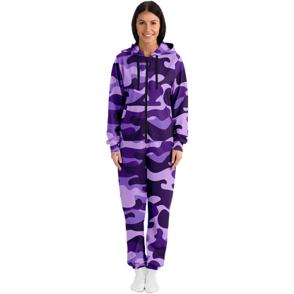 Camo Onesie | Purple, Blue and Mauve Camouflage