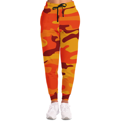 Camo Joggers | Unisex | Orange & Red