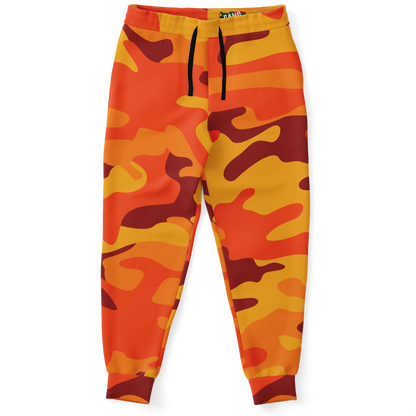 Camo Joggers | Unisex | Orange & Red