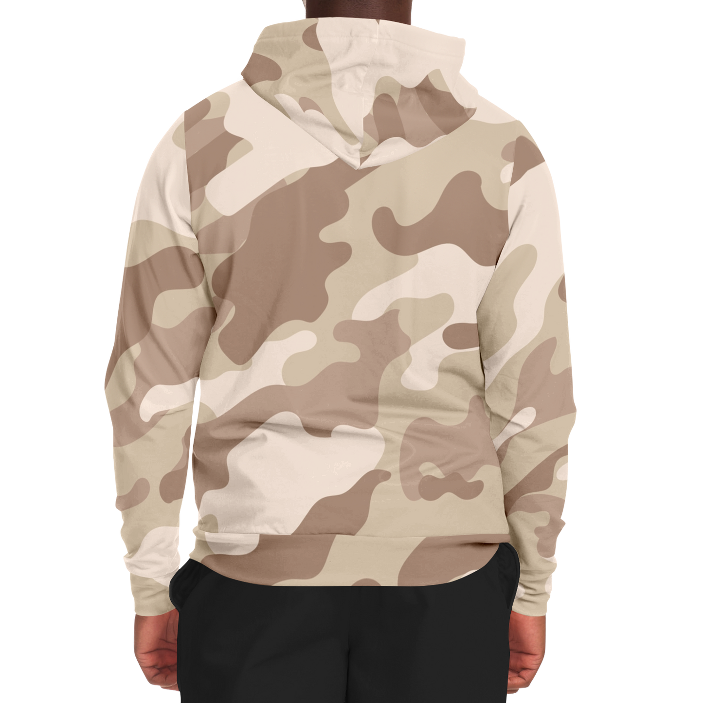 Zip-Up Hoodie | Desert Brown Camouflage