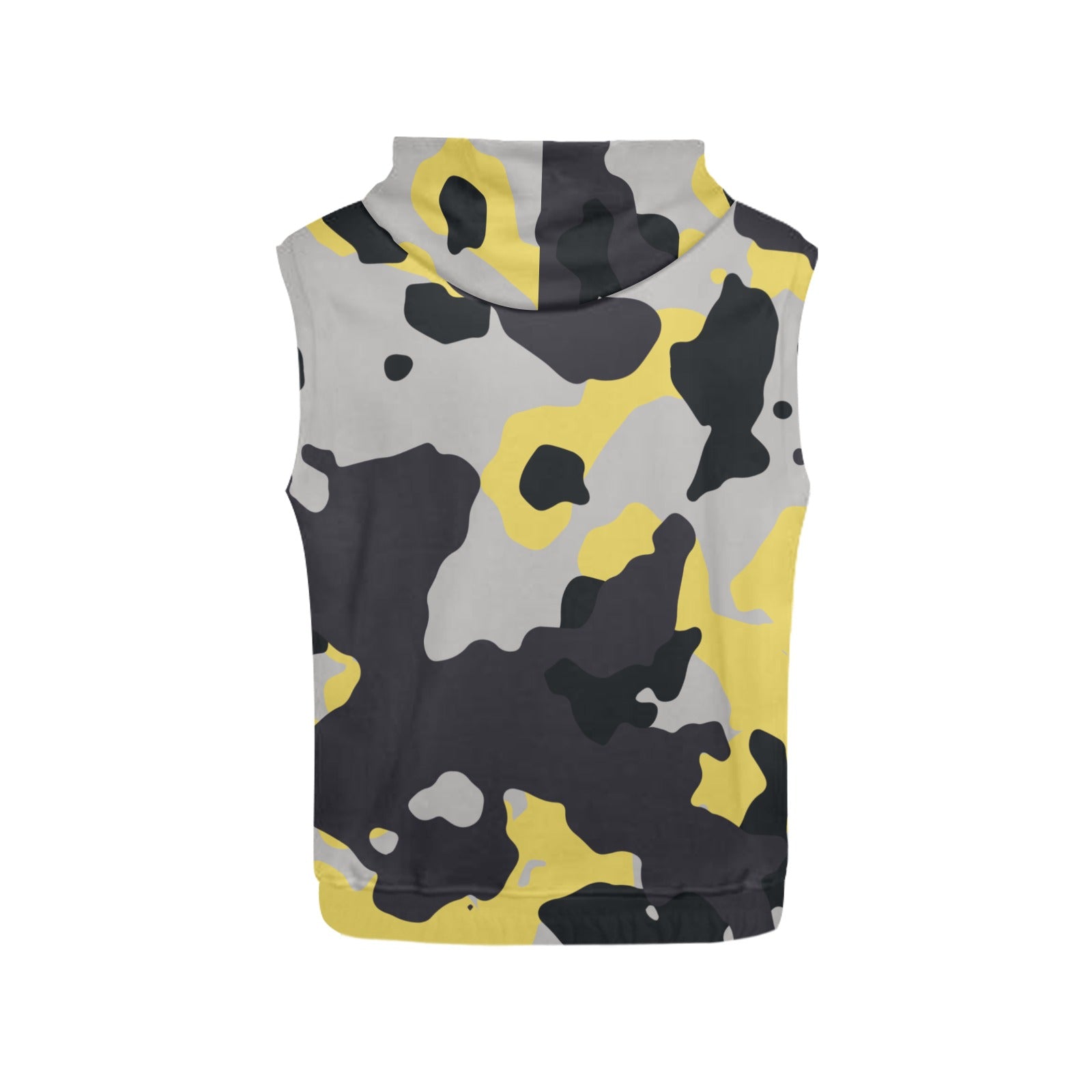 Sleeveless Camo Hoodie For women | Yellow, Black, and Silver