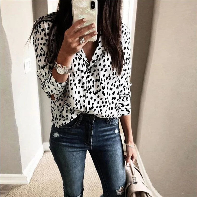 Leopard Print Blouse