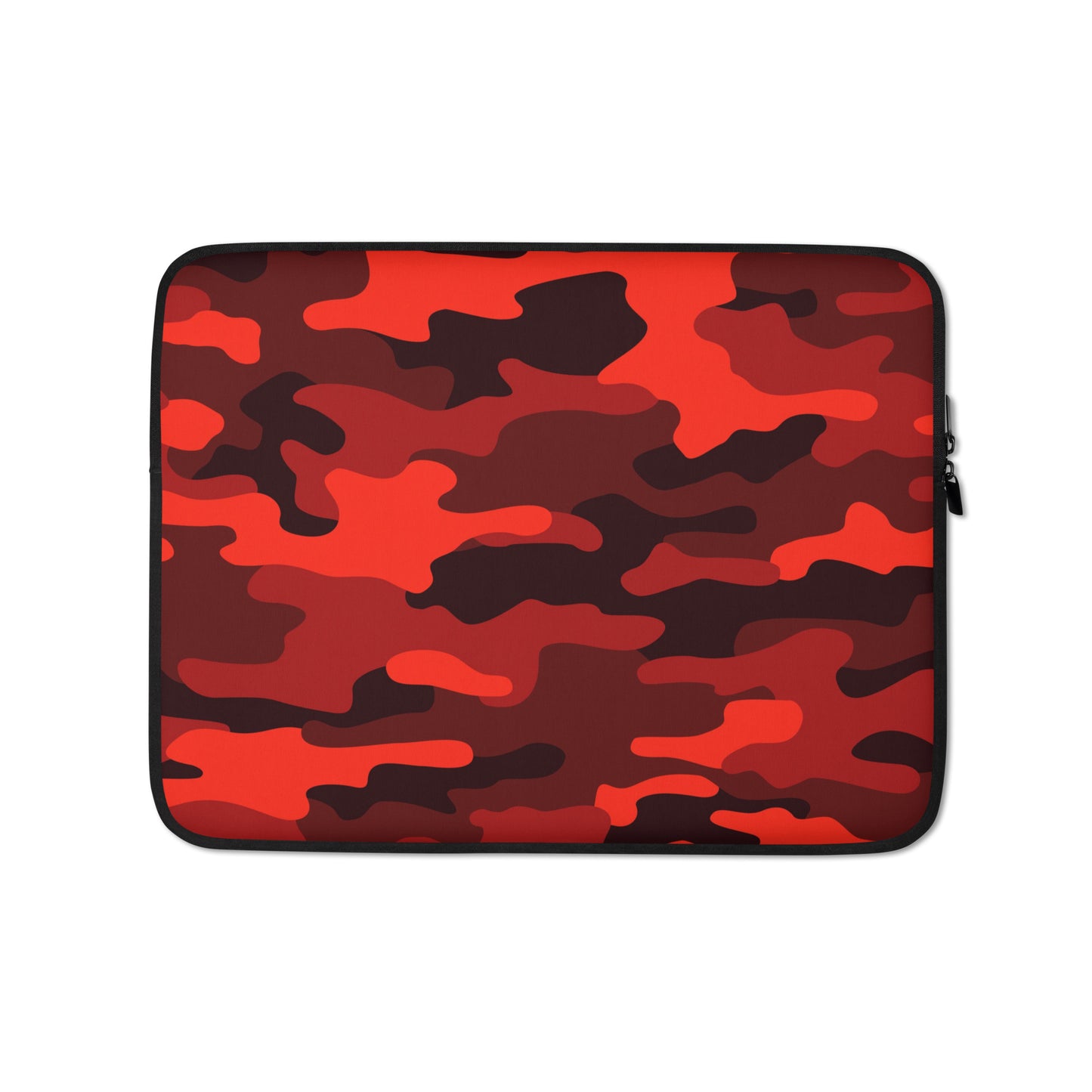 Camo Laptop Sleeve | Scarlet Red & Black Camouflage