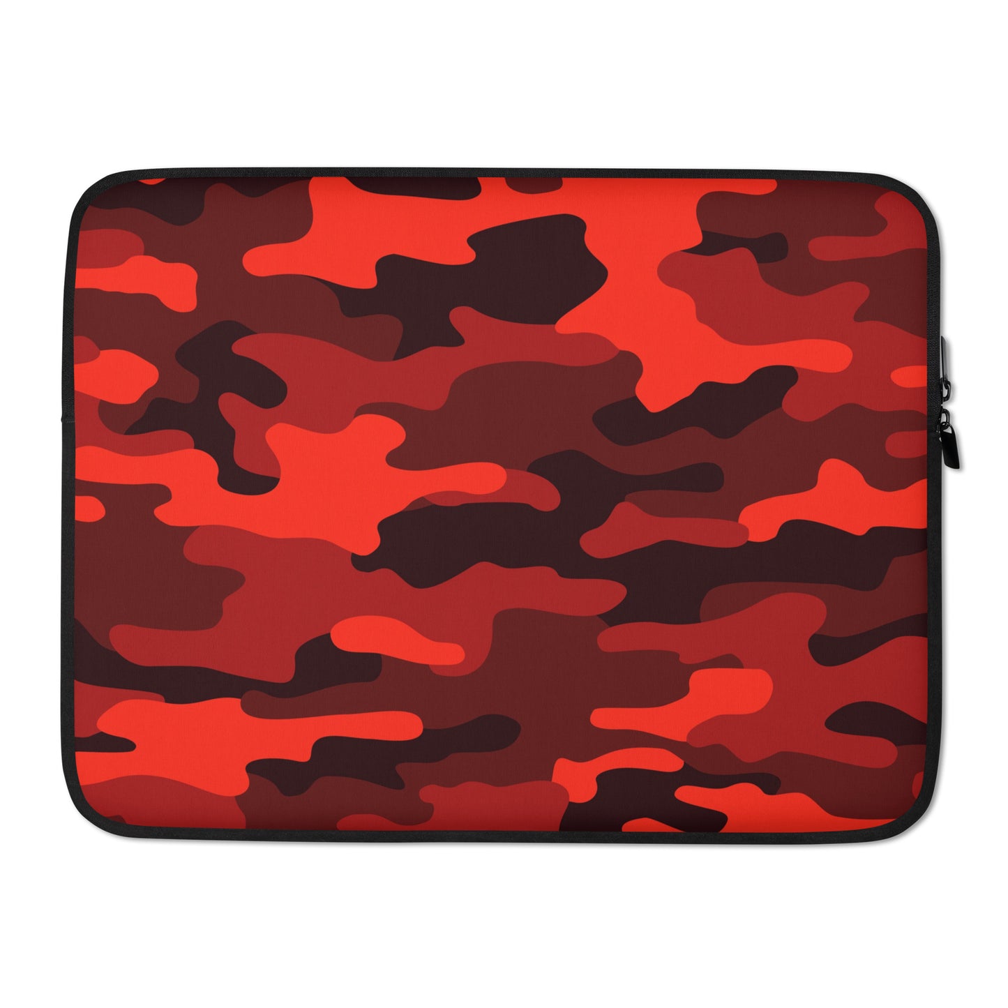 Camo Laptop Sleeve | Scarlet Red & Black Camouflage