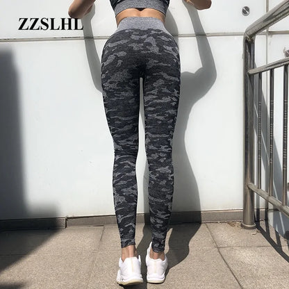 Grey Camo Leggings Chic