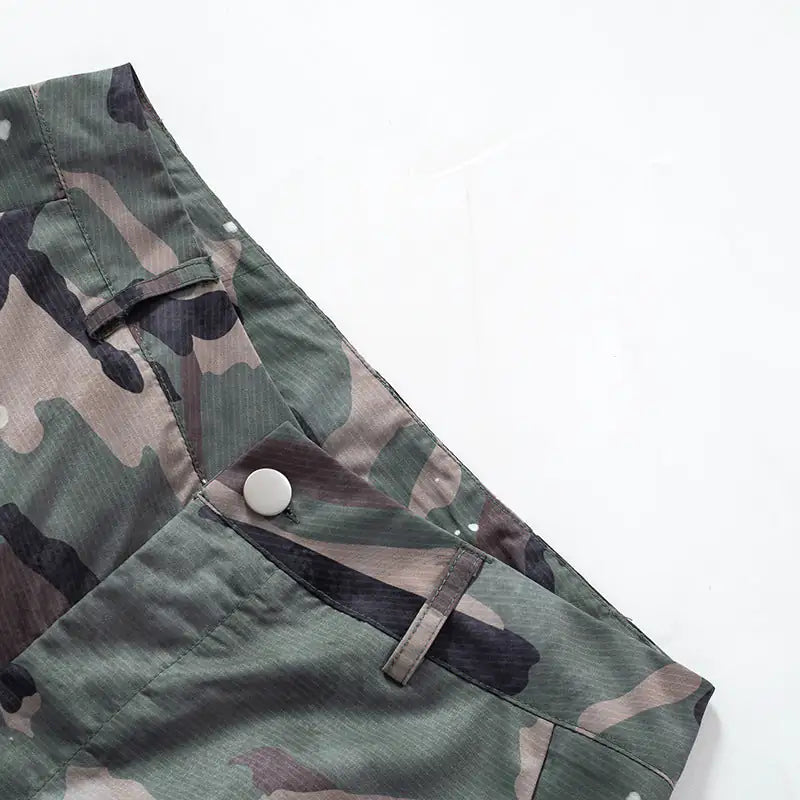 Caught In Combat Splattered Baggy Camouflage Pants