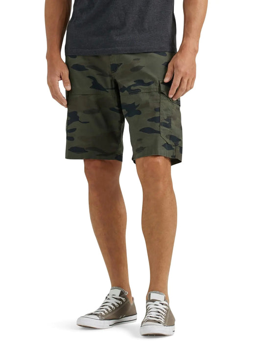 Lee Men's Extreme Motion Swope Cargo Short 38 Green Granite Camo